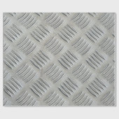 Grijs Aluminium Diamant Patroon Cadeaupapier (Vlak)