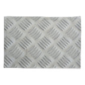 Grijs Aluminium Diamant Patroon Kussensloop (Achterkant-Links)