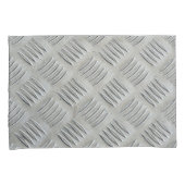 Grijs Aluminium Diamant Patroon Kussensloop (Voorkant-Rechts)