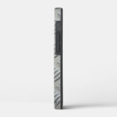 Grijs aluminium diamantplaatpatroon Case-Mate iPhone case (Achterkant / Links)