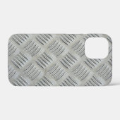 Grijs aluminium diamantplaatpatroon Case-Mate iPhone case (Achterkant (horizontaal))