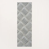 Grijs aluminium diamantplating yogamat (Achterkant)