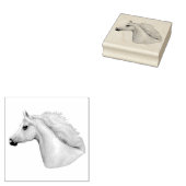 Grijs Arabisch Paard Rubber Stamp Rubberstempel (Gestempeld)