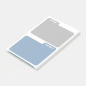 Grijs & asblauw om te doen & te kopen post-it® notes (Schuin)