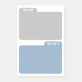 Grijs & asblauw om te doen & te kopen post-it® notes (Voorkant)