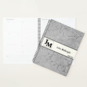 Grijs asfalt grunge mannelijk ontwerp planner (Display)