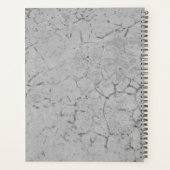 Grijs asfalt grunge mannelijk ontwerp planner (Achterkant)