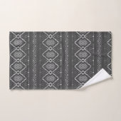 Grijs aztec patroon bad handdoek (Handdoek)