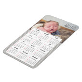Grijs Baby foto 2018 Kalender Koelkast Magnet Magneet (Linkerzijde)