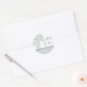 Grijs Baby Love Elephant Sticker (Envelop)
