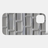 Grijs Baksteenontwerp iPhone Hoesje Minimaal Stijl (Achterkant (horizontaal))