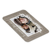 Grijs Barnwood Aangepaste Foto Flex Magneet (Rechterzijde)
