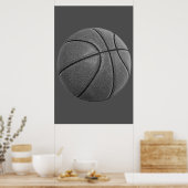 Grijs basketbal poster (Keuken)
