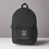 Grijs bedrijf Logo L promotionele branding tekst Bedrukte Rugzak