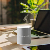 Grijs bedrijf logo rechthoekig koffiemok