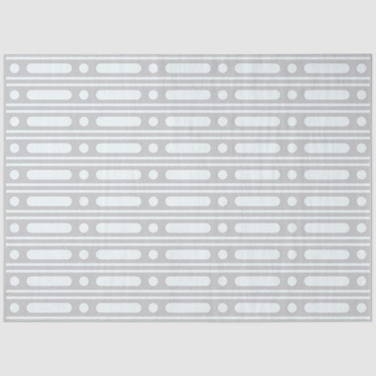 Grijs been ingelegde stippen rand decoupage papier (Voorkant)