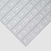 Grijs beeninleg bloemrand decoupagepapier tissuepapier (Detail)