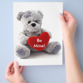 Grijs Beer met hart Flyer (Hand)