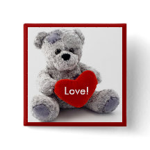Grijs Beer met hart