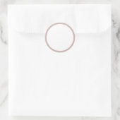Grijs Beige Blank Klassieke Ronde Sticker (Tas)