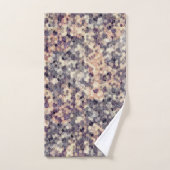 Grijs, beige geometrisch bad handdoek (Handdoek)