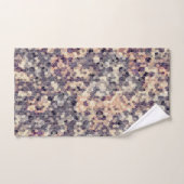 Grijs, beige geometrisch bad handdoek (Handdoek)
