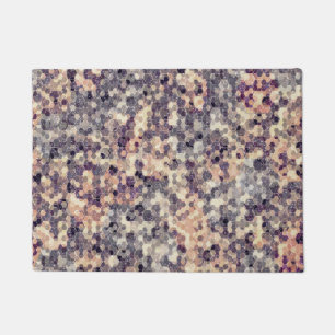 Grijs, beige geometrisch deurmat