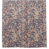 Grijs, beige geometrisch douchegordijn (Voorkant)