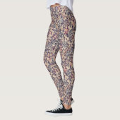 Grijs, beige geometrisch leggings (Links)