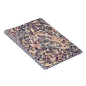 Grijs, beige geometrisch notitieboek (Rechterzijde)