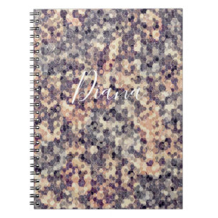 Grijs, beige geometrisch notitieboek