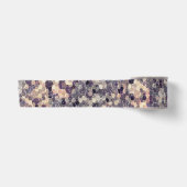 Grijs, beige geometrisch satijnen lint (Voorkant)