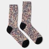 Grijs, beige geometrisch sokken (Rechts)