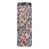 Grijs, beige geometrisch thermosbeker (Achterkant)