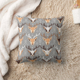 Grijs Beige Herten Scandinavische Kerst Decoratie Kussen