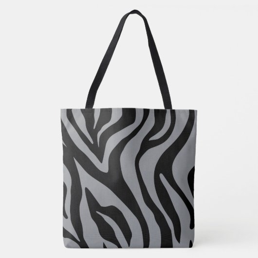 Grijs/beige tijger afdrukken Twee-tonen Mode Tas (Voorkant)
