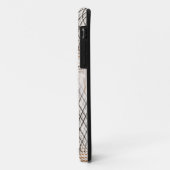 Grijs, beige tropisch patroon. Case-Mate iPhone case (Achterkant/links)