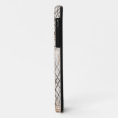 Grijs, beige tropisch patroon. Case-Mate iPhone case (Achterkant/links)