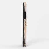 Grijs, beige tropisch patroon. Case-Mate iPhone case (Achterkant/rechts)