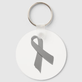 grijs bewustmakingslint sleutelhanger