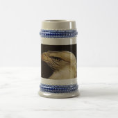 grijs/blauw 22 oz stein bierpul (Center)