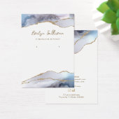 Grijs blauw agaat sieraden display kaart (Bureau)