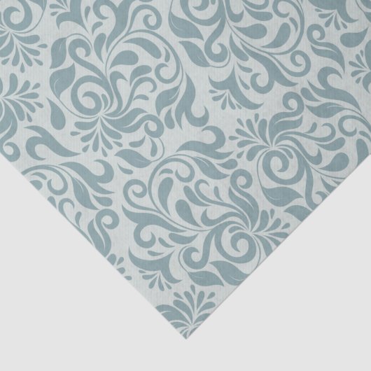 Grijs blauw Brocade Gift of deklaag Papier (Detail)