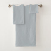 Grijs Blauw Brons Witte Libellen Bad Handdoek (Insitu)