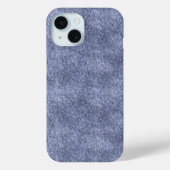 Grijs blauw denim patroon Case-Mate iPhone case (Achterkant)