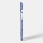Grijs blauw denim patroon Case-Mate iPhone case (Achterkant / Links)