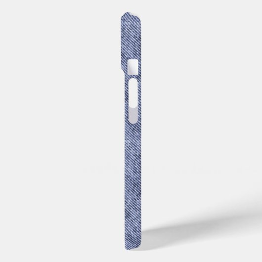 Grijs blauw denim patroon Case-Mate iPhone case (Achterkant / Links)