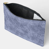 Grijs blauw denim patroon etui (Open)
