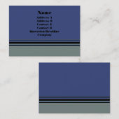 grijs blauw eenvoudig visitekaartje (Voorkant / Achterkant)