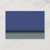 grijs blauw eenvoudig visitekaartje (Achterkant)